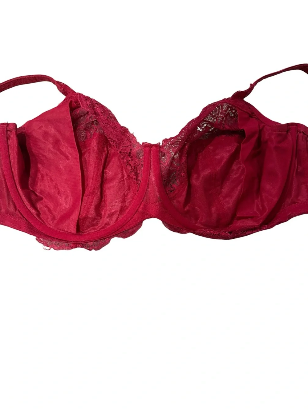 Panache Superbra 34DDD Red Lace Underwire Full Coverage Bra Support - Picture 3 of 7